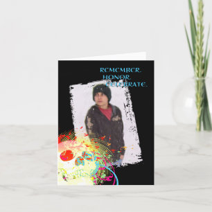 Carte De Remerciements célébration commémorative de dia de los muertos :