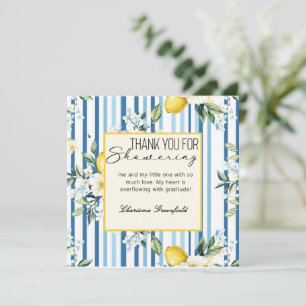 Carte De Remerciements Célébration de Baby Shower Mommy's Main Squeeze Le