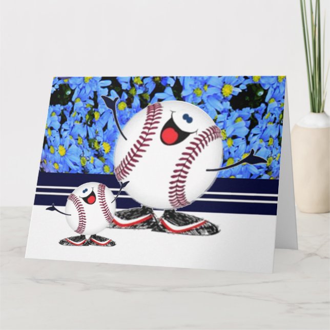 Carte De Remerciements Célébration de Baseballs (Devant)