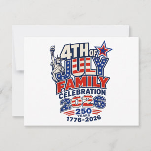 Carte De Remerciements Célébration de la fête familiale du 14 juillet 202