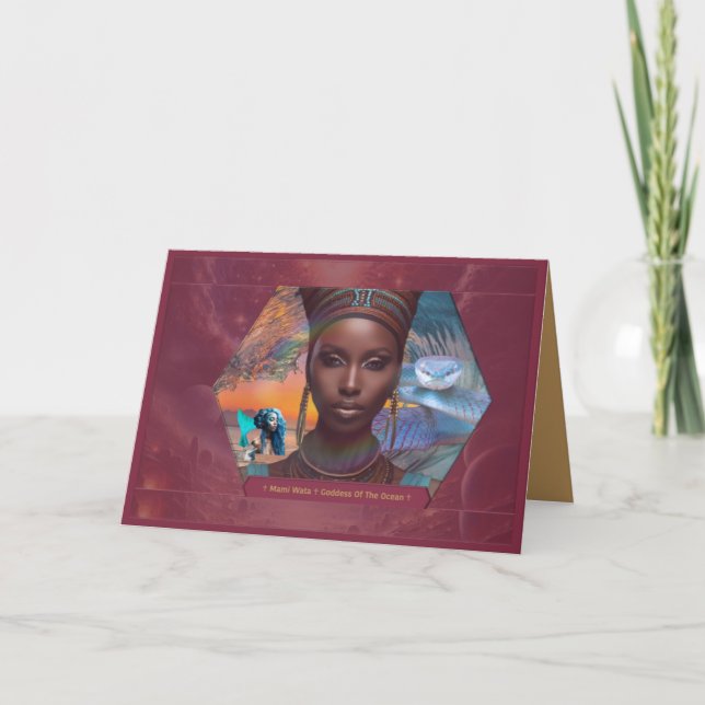 Carte De Remerciements Célébration de l'Afrique mère (Devant)
