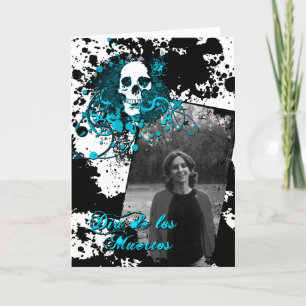 Carte De Remerciements célébration du mémorial de dia de los muertos