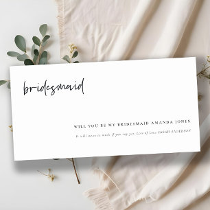 Carte De Remerciements Célébrez Avec Nous Calligraphie Bridesmaid Invitat