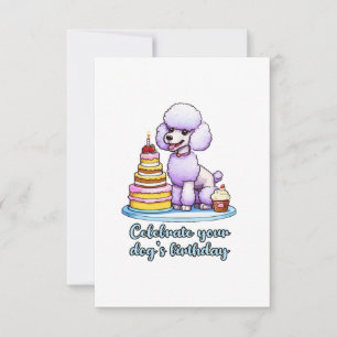Carte De Remerciements Célébrez l'anniversaire de votre chien