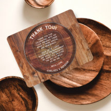 Centre de table rond en bois rustique chic moderne