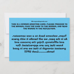 Carte De Remerciements CEOFC1046A - Équipe