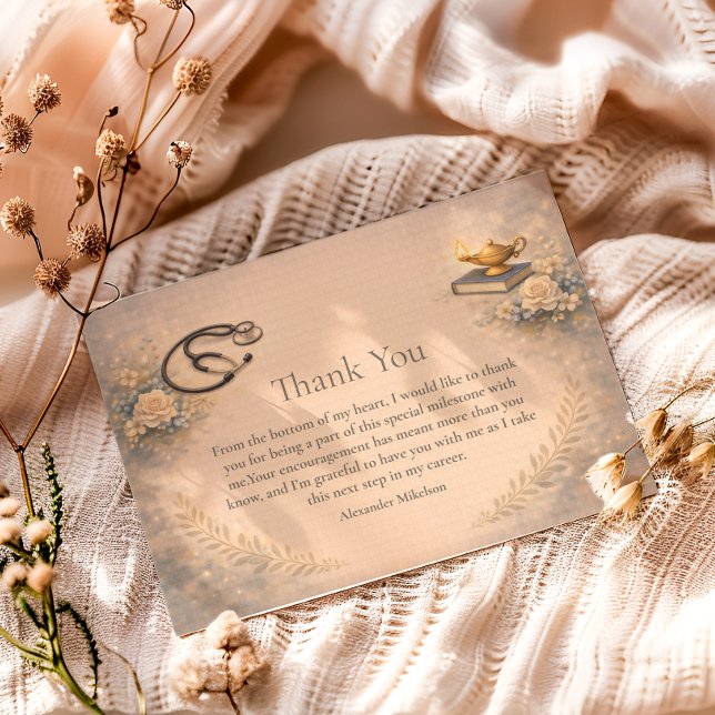 Carte De Remerciements Cérémonie de remise de l'épingle de fin d'études a (Créateur téléchargé)