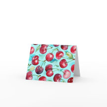 Cerises douces, art de cerise à l'aquarelle coloré
