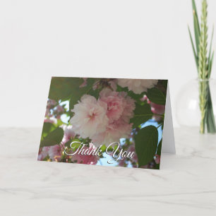 Carte De Remerciements Cerisier à Fleurs Doubles I Floraison Printanière