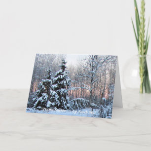 Carte De Remerciements 'C'est la saison vers le nord Mn! Joyeux Noël
