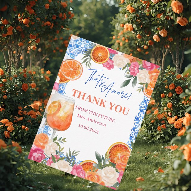 Carte De Remerciements C'est l'amour enterrement de vie de jeune fille ca (Créateur téléchargé)