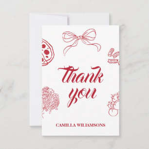 Carte De Remerciements C'est l'amour Remerciements pour la soirée de mari
