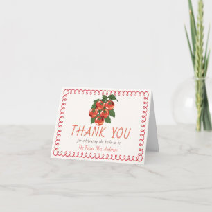 Carte De Remerciements C'est l'Amour Tomate Rouge Mariage Italien