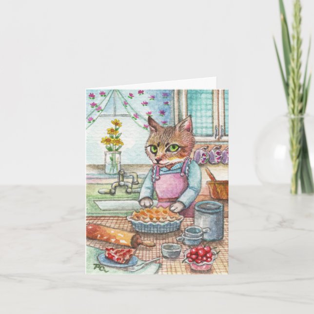 Carte De Remerciements C'est l'heure de la tarte (Devant)