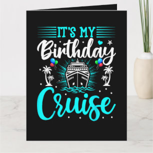 Carte De Remerciements C'est mon anniversaire de croisière - Anniversaire