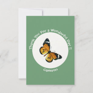 Carte De Remerciements C'est un Tigre ordinaire / Parti des papillons de