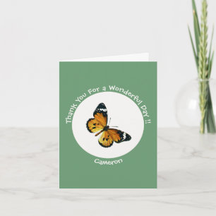 Carte De Remerciements C'est un Tigre ordinaire / Parti des papillons de