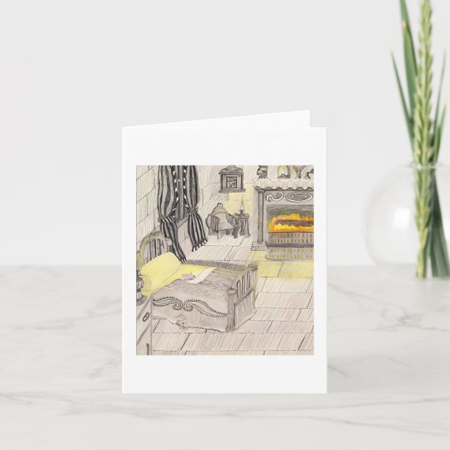 Carte De Remerciements Chambre Avec Rats 🐀 (Devant)