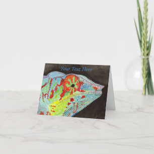 Carte De Remerciements Chameleon