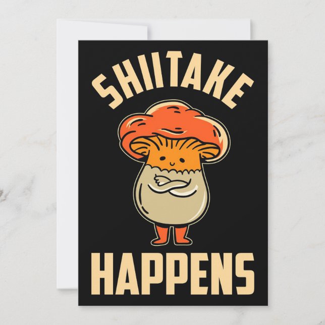 Carte De Remerciements Champignons de champignons de la chasse aux champi (Devant)