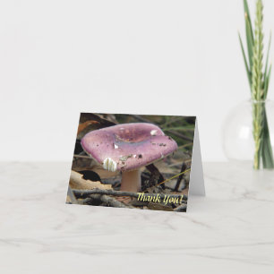 Carte De Remerciements Champignons violets