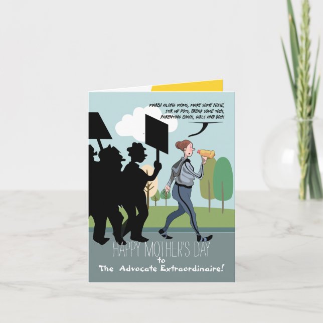 Carte De Remerciements "Champion de famille : Bonne fête des mères ! (Devant)