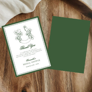 Carte De Remerciements Chanceux en amour Fête de mariage Fer à cheval Trè