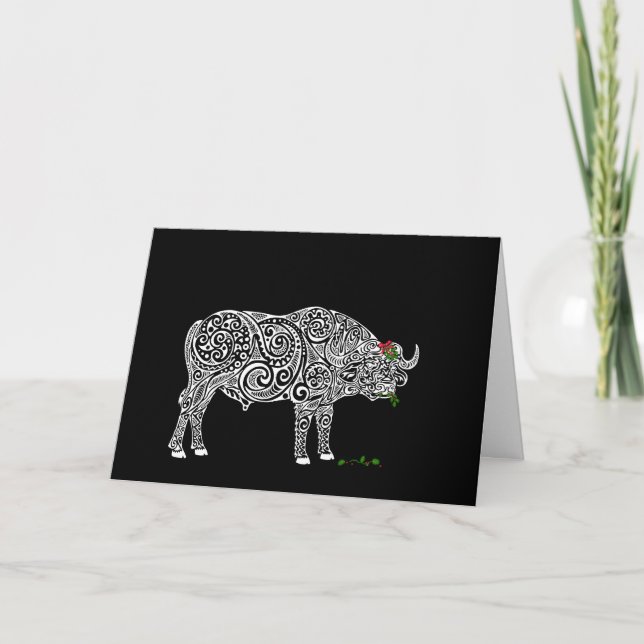 Carte De Remerciements Chaos de Noël : Buffalo (Devant)