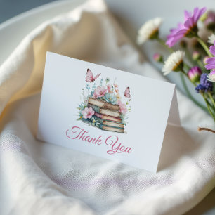 Carte De Remerciements Chapitre Un 1er Livre Thème Fille Premier Annivers