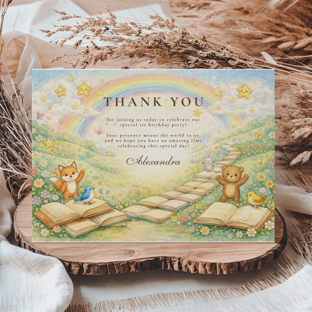 Carte De Remerciements Chapter Two Turning Pages Birthday (Créateur téléchargé)