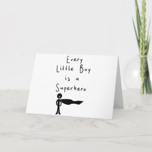 Carte De Remerciements chaque petit garçon est un super-héros