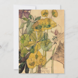 Carte De Remerciements Charles Rennie Mackintosh - Spurge With Yham 1909