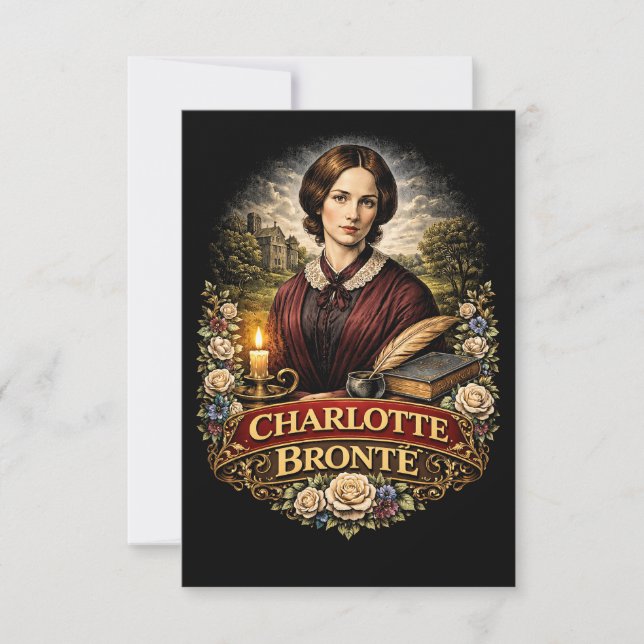 Carte De Remerciements Charlotte Brontë (Devant)