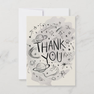 Carte De Remerciements Charming Simple Chic Celestin