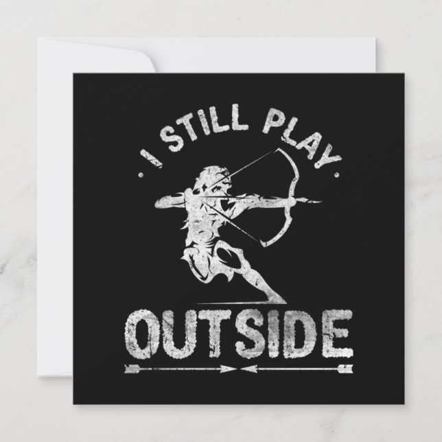 Carte De Remerciements Chasse à l'arc Chasse à la chaudière en détresse (Devant)