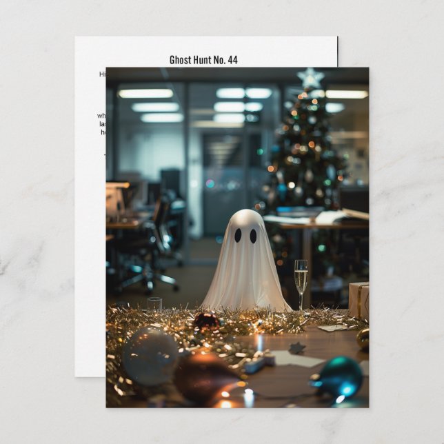 Carte De Remerciements Chasse aux fantômes no 44 (Devant / Derrière)