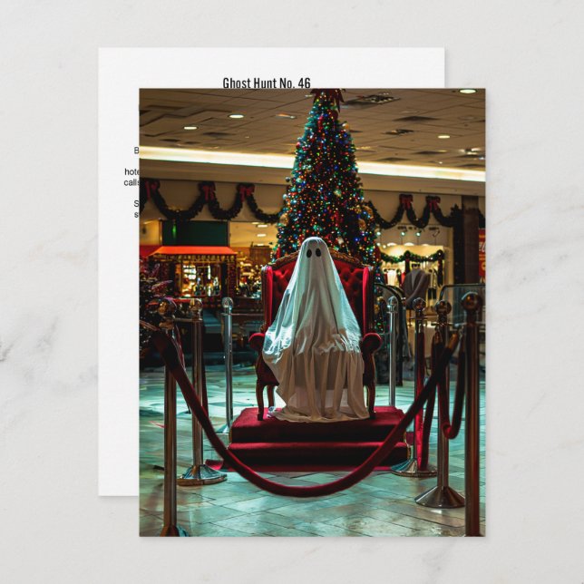 Carte De Remerciements Chasse aux fantômes no 46 (Devant / Derrière)