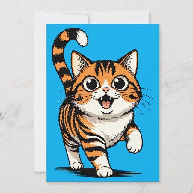 Carte De Remerciements chat (Devant)