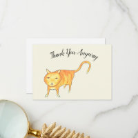 Chat apathique 'Merci quand même'