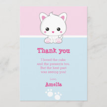 Chat de blanc de Kawaii