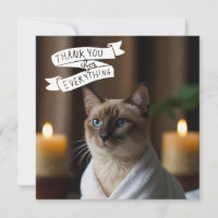 Chat de Siamese dans le PARTI Spa