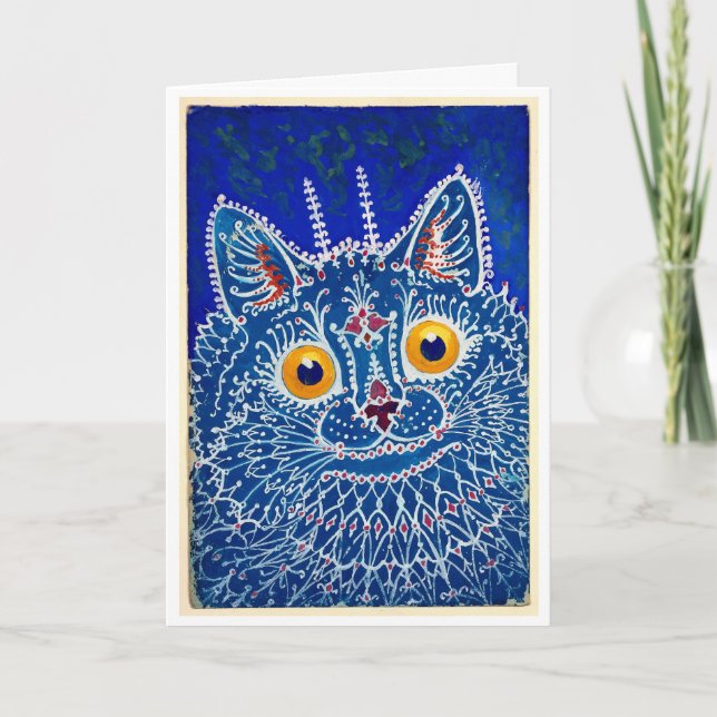 Carte De Remerciements Chat de style gothique - Louis Wain (Devant)