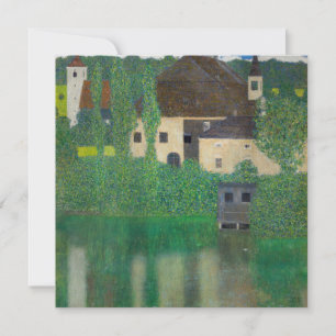 Carte De Remerciements Château d'eau de Gustav Klimt