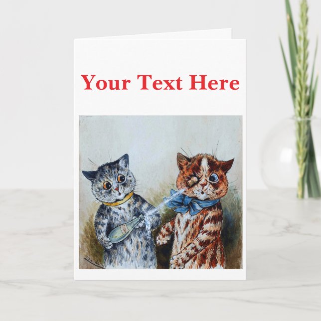 Carte De Remerciements chats de Louis Wain  (Devant)