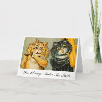 Chats vintage Louis Wain Vous me faites toujours s