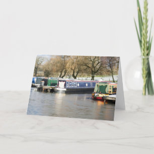 Carte De Remerciements Chauves étroites Canal gelé