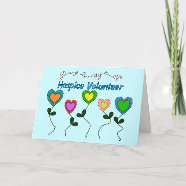 Carte De Remerciements Chemises et cadeaux volontaires d'hospice (Devant)