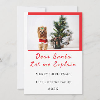 Carte De Remerciements Cher Père Noël, laissez-moi vous expliquer - Photo