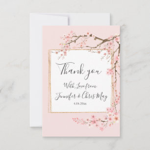 Carte De Remerciements Cherry Blossom Mariage