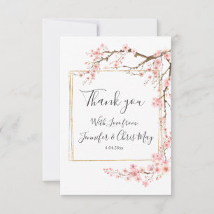 Carte De Remerciements Cherry Blossom Mariage